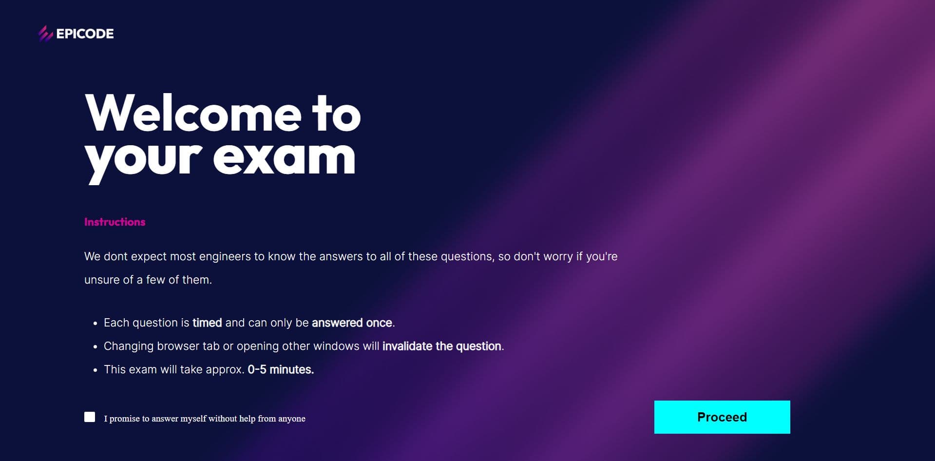 Epicode Benchmark project image.